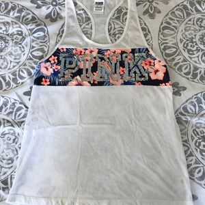 PINK razor back tank top!